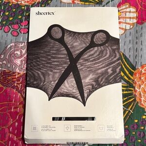 Sheertex Control Top Sheer Rip-Resist Black Tights